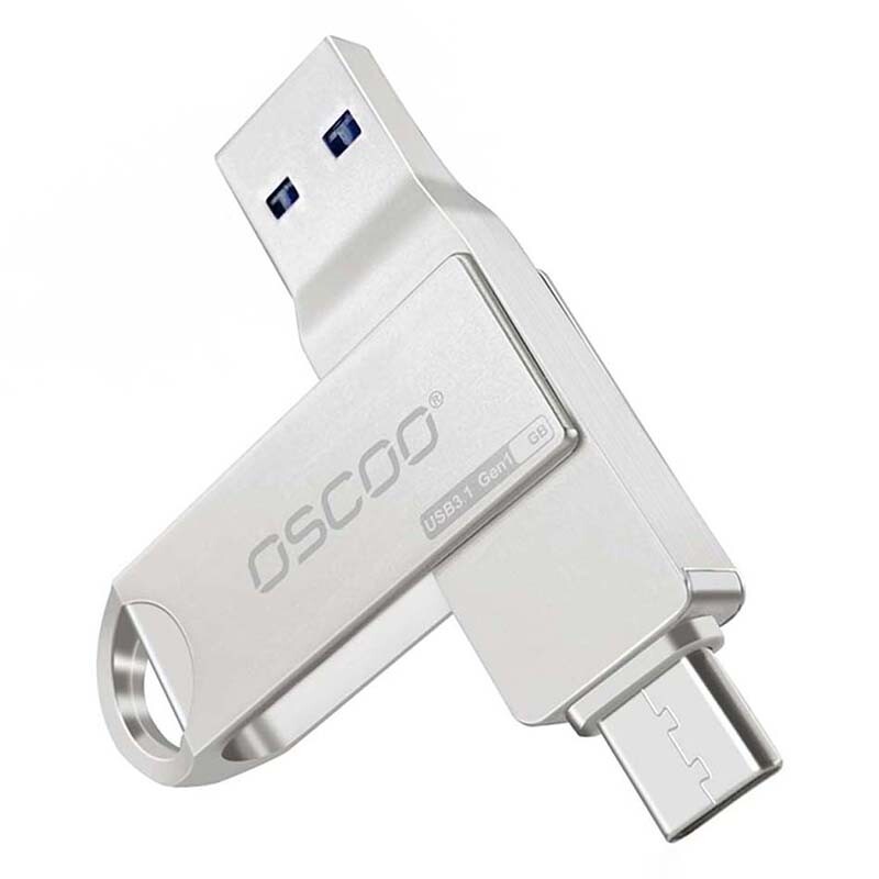 فلش 256 گیگ اوسکو Oscoo CU002 OTG Type-C USB3.1