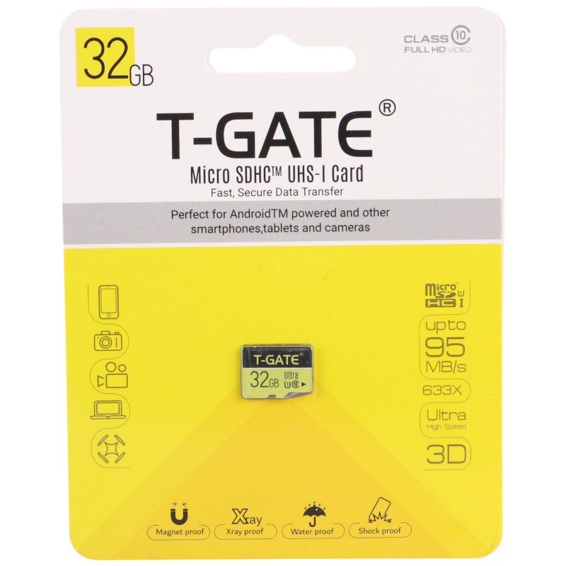 رم میکرو 32 گیگ تی گیت T-GATE 633x Ultra U1 C10 95MB/s