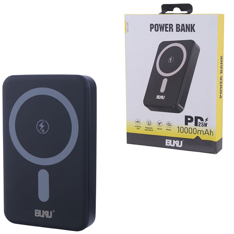 پاور بانک بی سیم فست شارژ بوکو MG-G140 PD 18W ظرفیت 10000 میلی آمپر ساعت