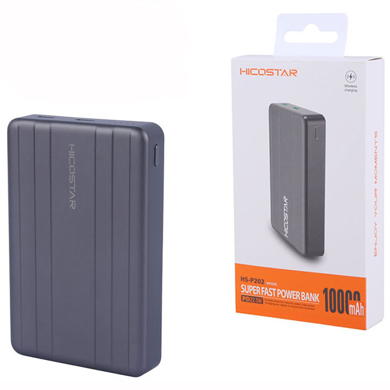 پاوربانک بی سیم فست شارژ هایکو استار HS-P202 QC3.0 PD 22.5W ظرفیت 10000 میلی آمپر ساعت