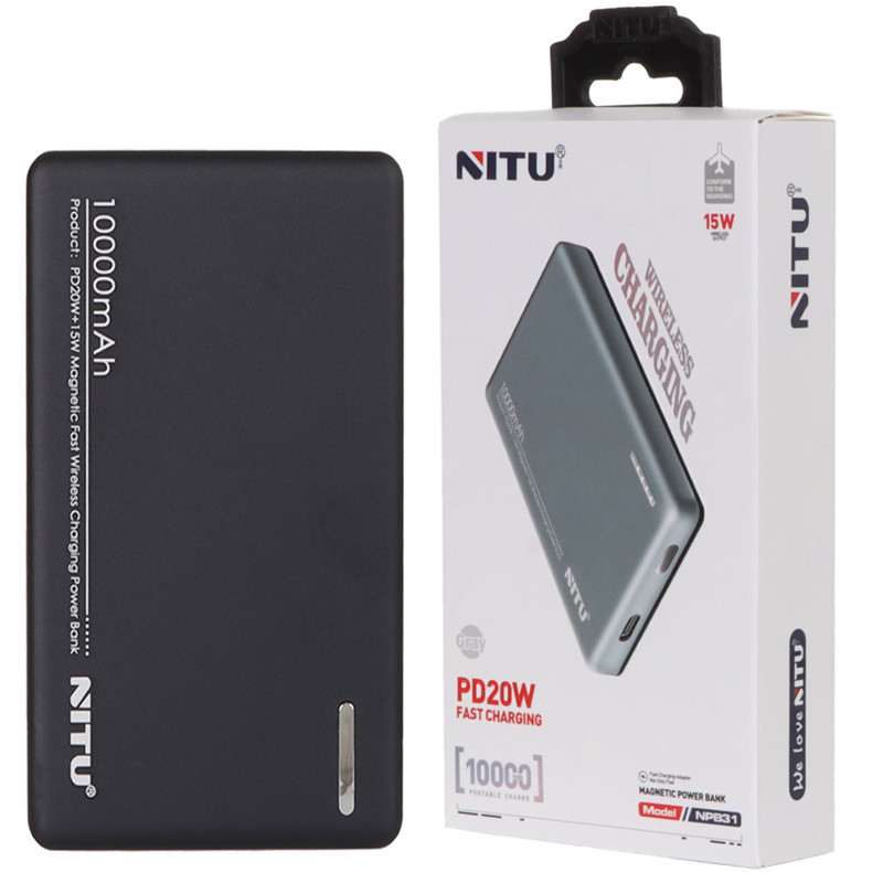 پاور بانک بی سیم فست شارژ نیتو NPB31 PD 20W ظرفیت 10000 میلی آمپر ساعت