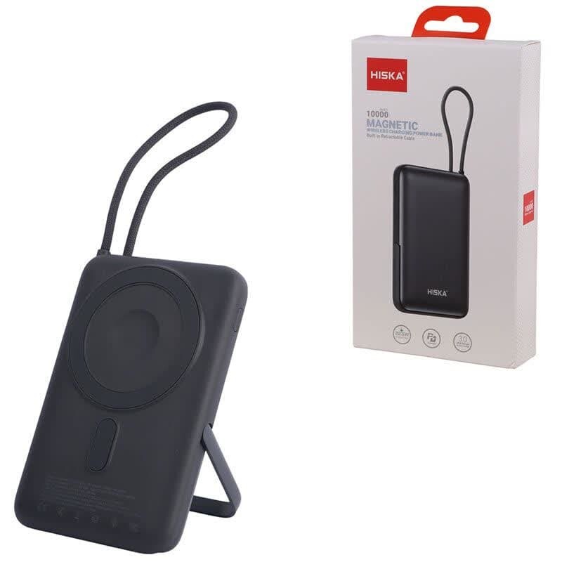 پاور بانک بی سیم فست شارژ هیسکا HP-133PD QC3.0 PD 22.5W ظرفیت 10000 میلی آمپر ساعت