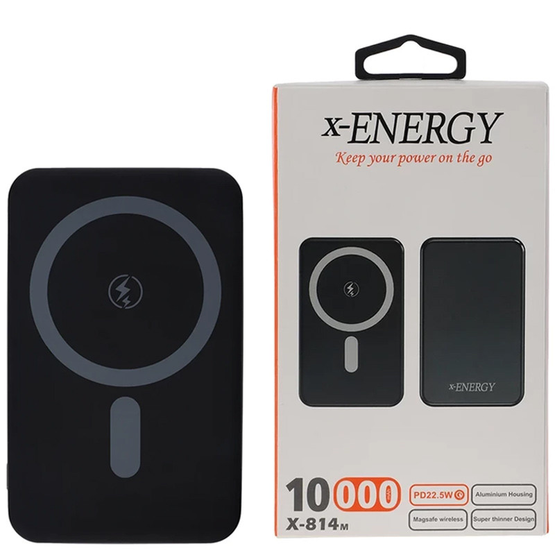 پاور بانک بی سیم فست شارژ ایکس انرژی X-814M PD 22.5W ظرفیت 10000 میلی آمپر ساعت