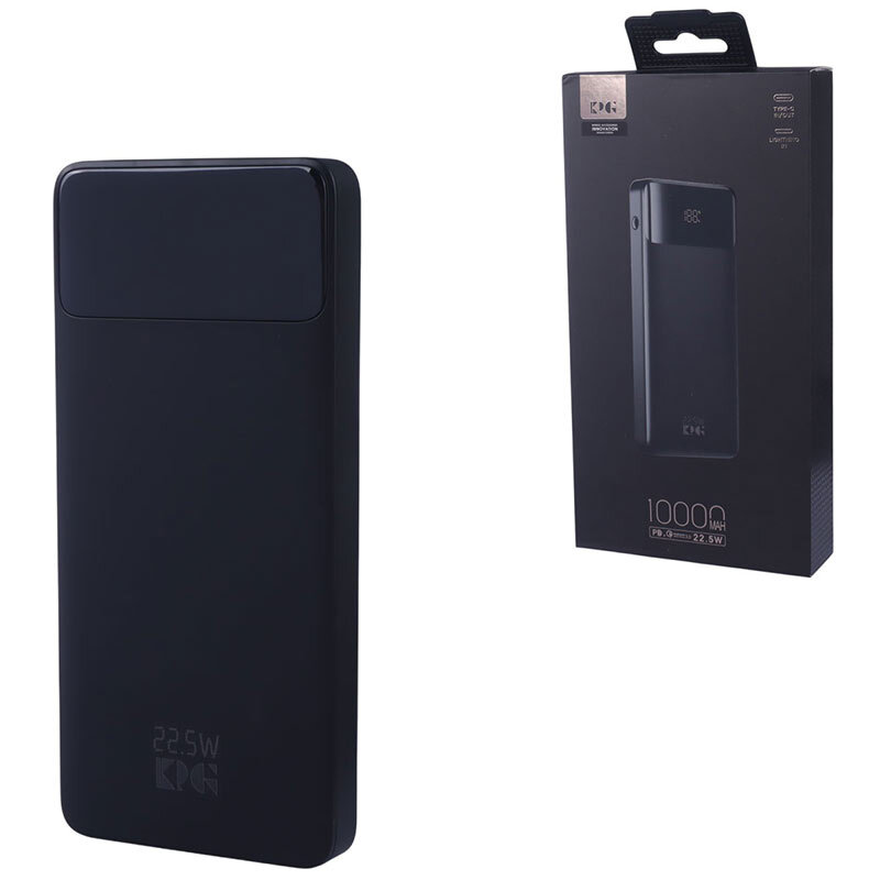 پاور بانک فست شارژ کی پی جی KPG-108 QC3.0 PD 22.5W ظرفیت 10000 میلی آمپر ساعت
