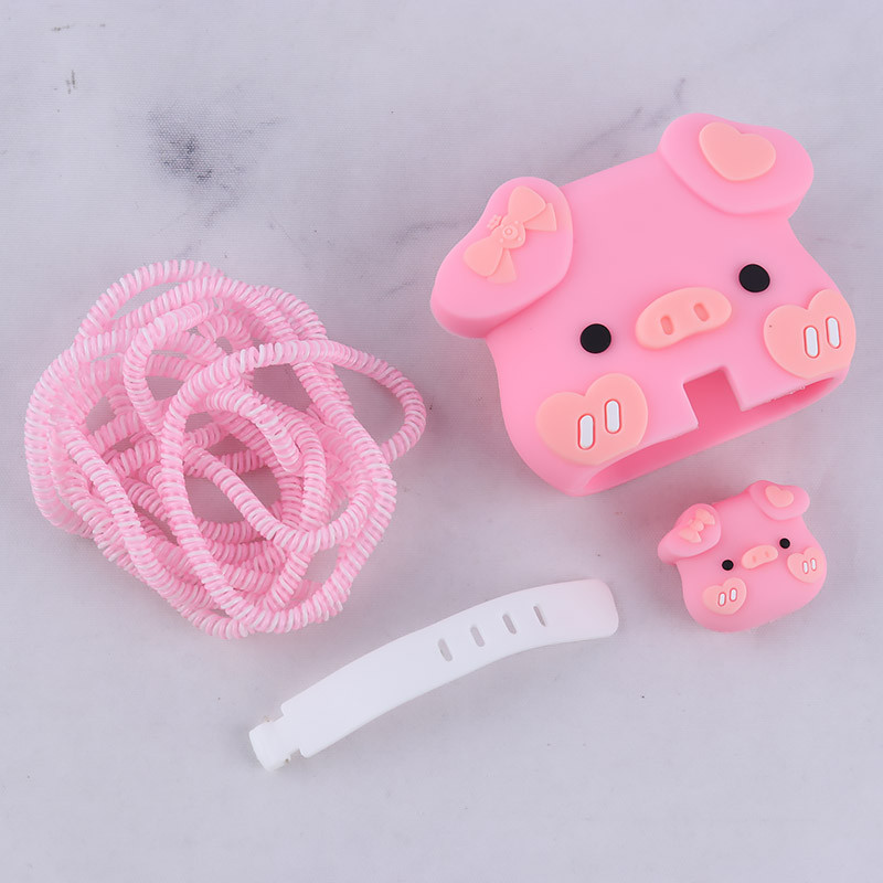 ست محافظ کابل و کلگی شارژر سامسونگ طرح خوک