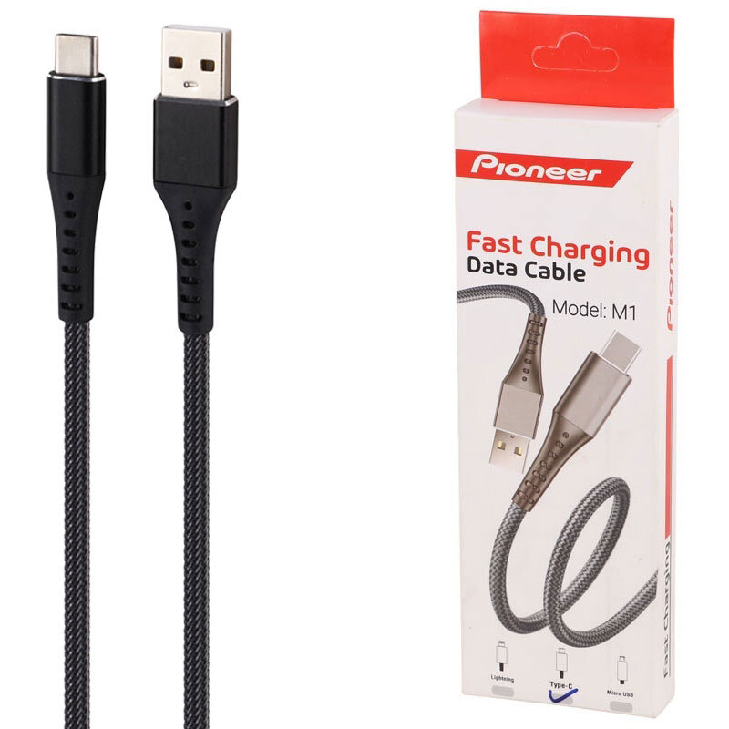 کابل تایپ سی فست شارژ پایونیر M1 طول 1 متر