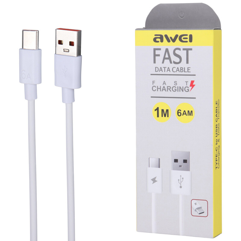 کابل تایپ سی فست شارژ AWEI Highcopy طول 1 متر