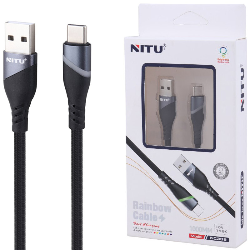 کابل تایپ سی فست شارژ Nitu NC339 1m