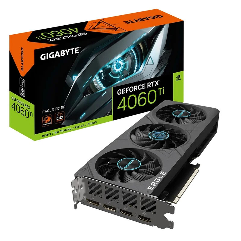 کارت گرافیک Gigabyte GeForce RTX 4060 Ti EAGLE OC 8GB GDDR6 128Bit