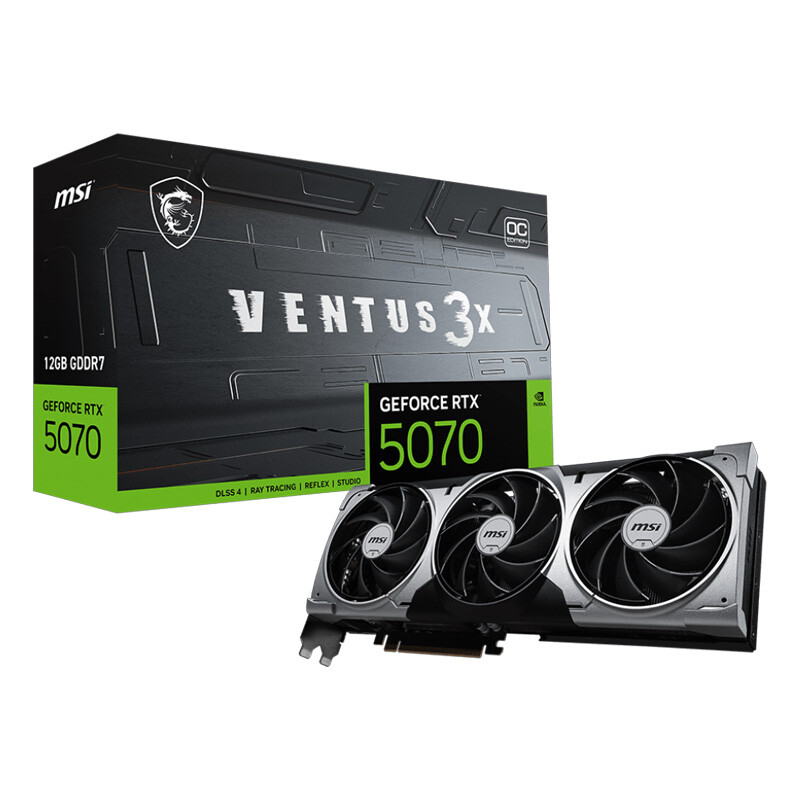 کارت گرافیک MSI GeForce RTX 5070 VENTUS 3X OC 12GB GDDR7 192Bit