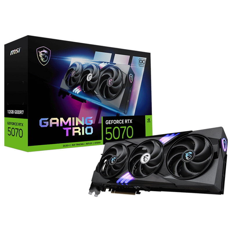 کارت گرافیک MSI GeForce RTX 5070 GAMING TRIO OC 12GB GDDR7 192Bit
