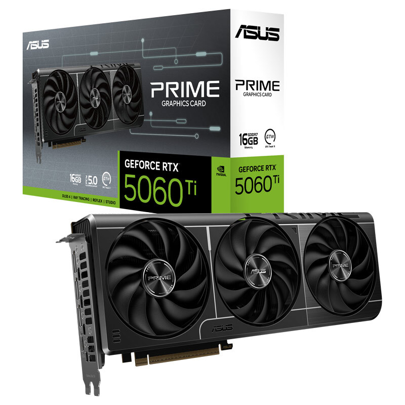کارت گرافیک ASUS Prime GeForce RTX 5060 Ti 16GB GDDR7 128Bit