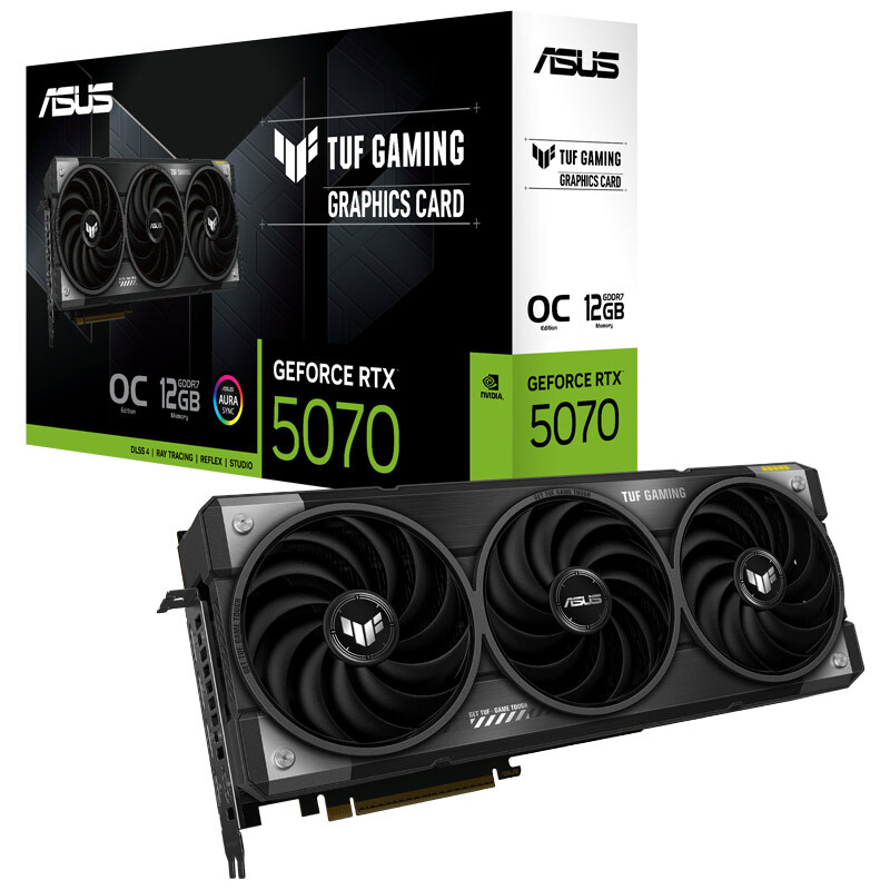 کارت گرافیک ASUS TUF Gaming GeForce RTX 5070 OC Edition 12GB GDDR7 192Bit