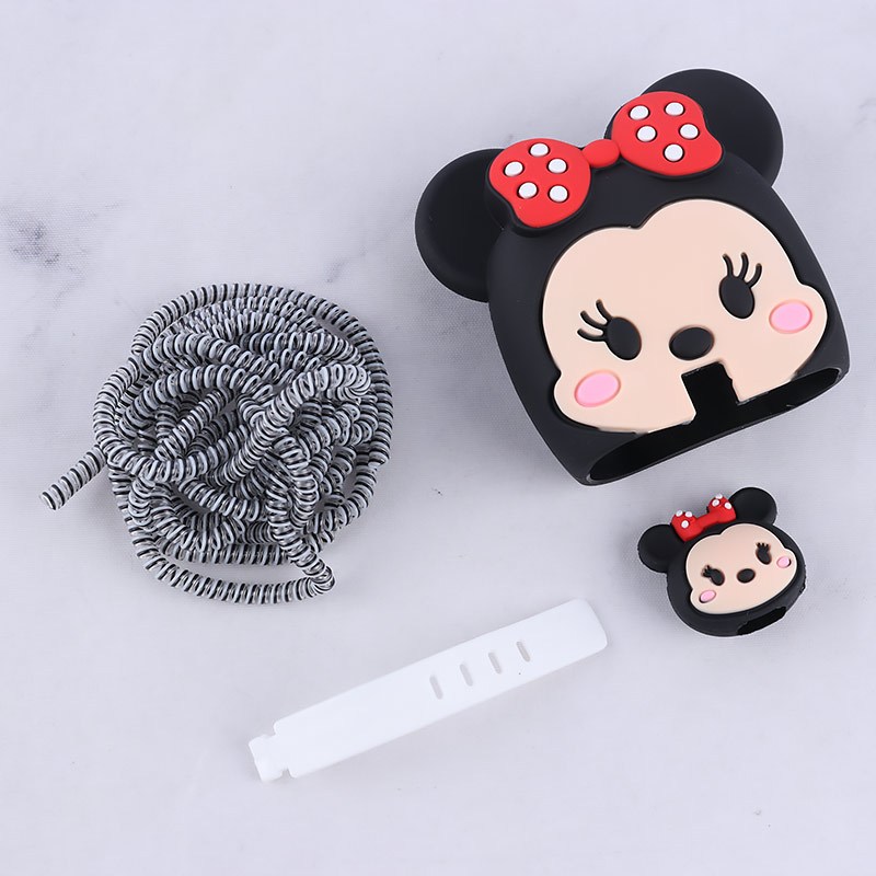 ست محافظ کابل و کلگی شارژر سامسونگ طرح مینی موس