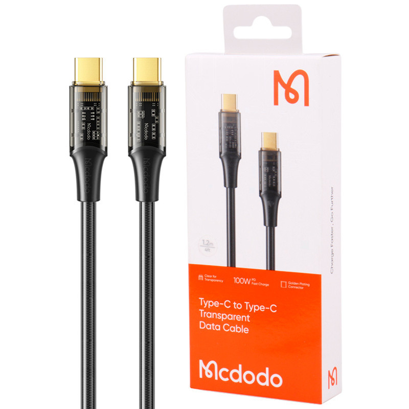کابل تبدیل فست شارژ Mcdodo CA-2110 Type-C to Type-C 5A PD 100W 1.2m
