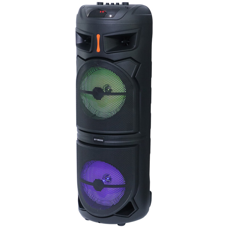 اسپیکر چمدانی بلوتوثی GY-8822G + میکروفون و ریموت کنترل