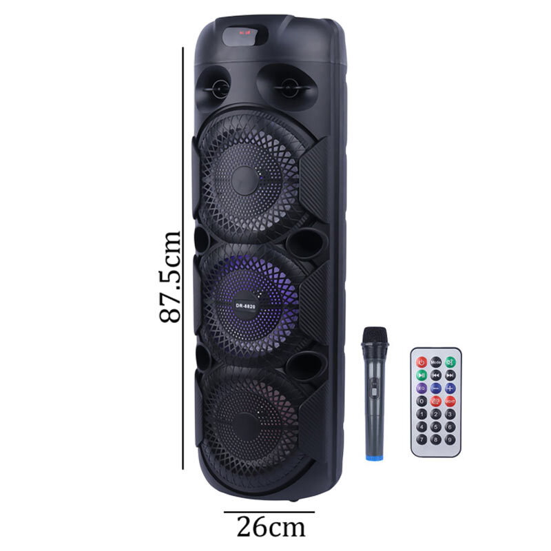 اسپیکر چمدانی بلوتوثی DR-8820 + میکروفون و ریموت کنترل