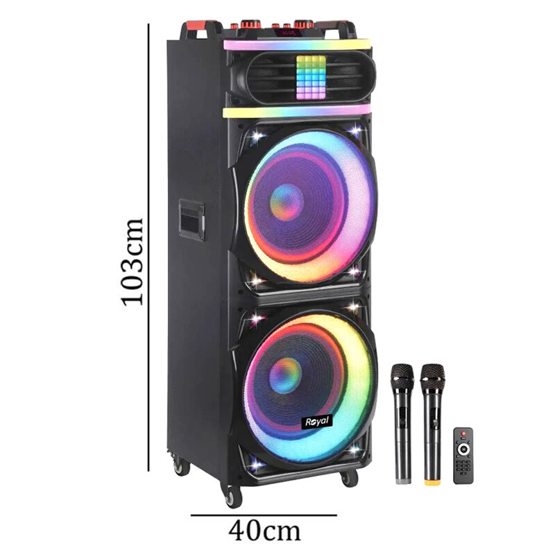 اسپیکر چمدانی بلوتوثی رویال Partybox RSB-1230 + میکروفون و ریموت کنترل