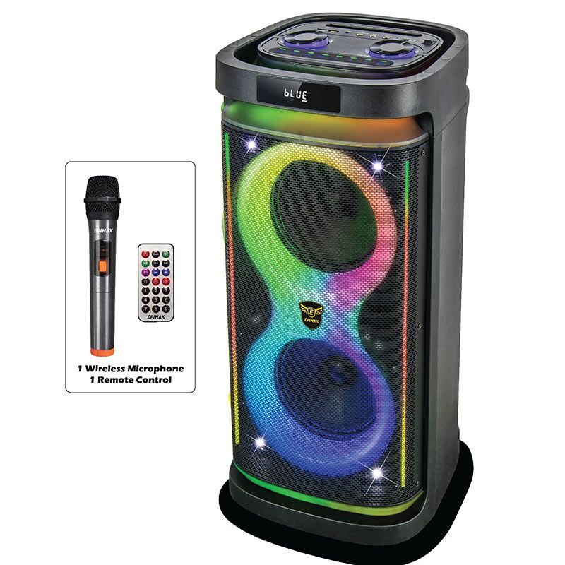 اسپیکر چمدانی بلوتوثی اپی مکس EPIMAX-777 + میکروفون و ریموت کنترل