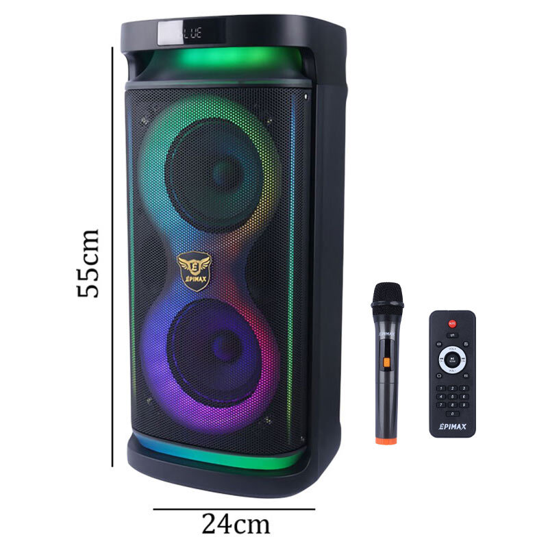 اسپیکر چمدانی بلوتوثی اپی مکس EPIMAX-776 + میکروفون و ریموت کنترل