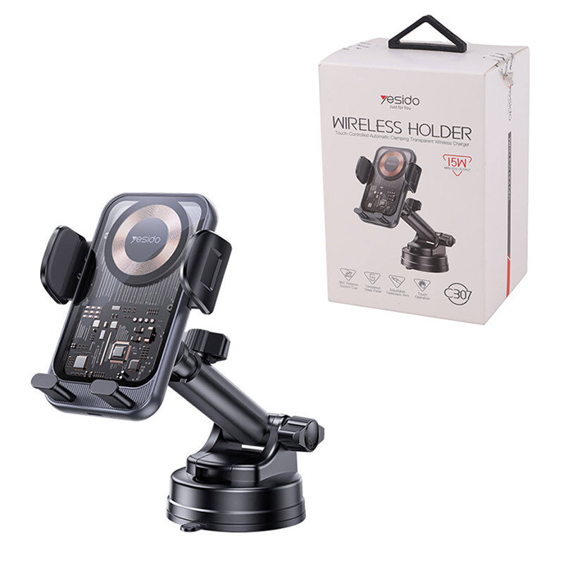 هولدر و شارژر وایرلس 15 وات یسیدو C307