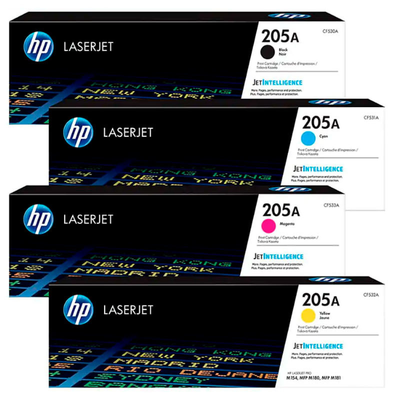 کارتریج لیزری رنگی HP LaserJet 205A بسته 4 عددی