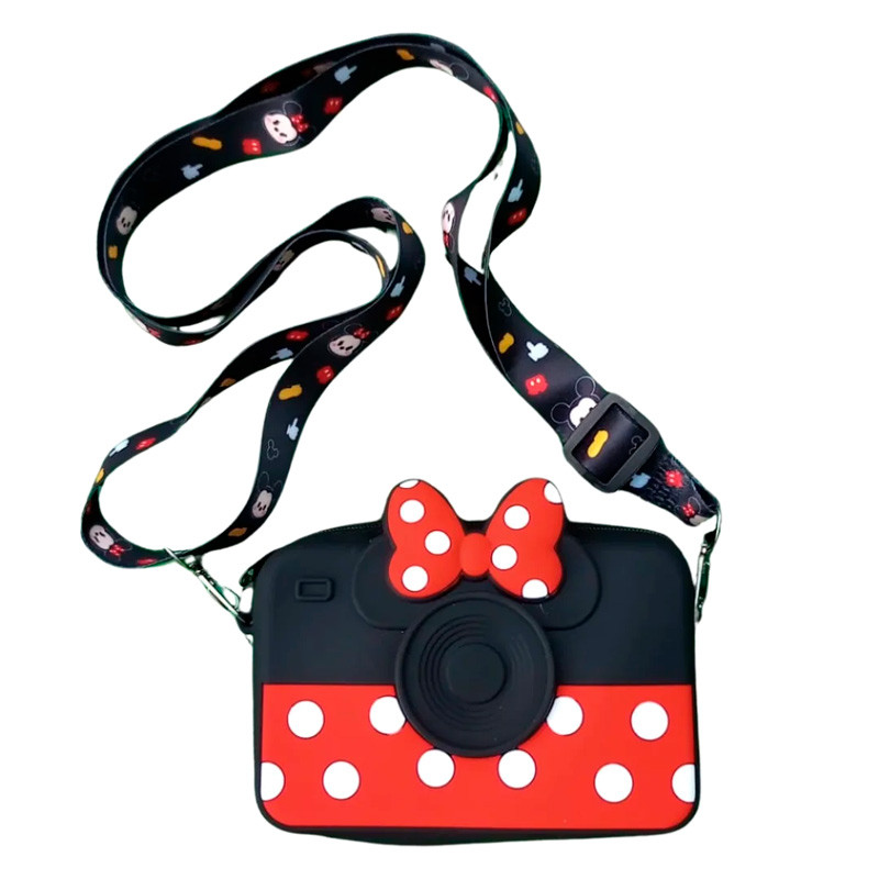 کیف فانتزی سیلیکونی طرح دوربین + بند آویز