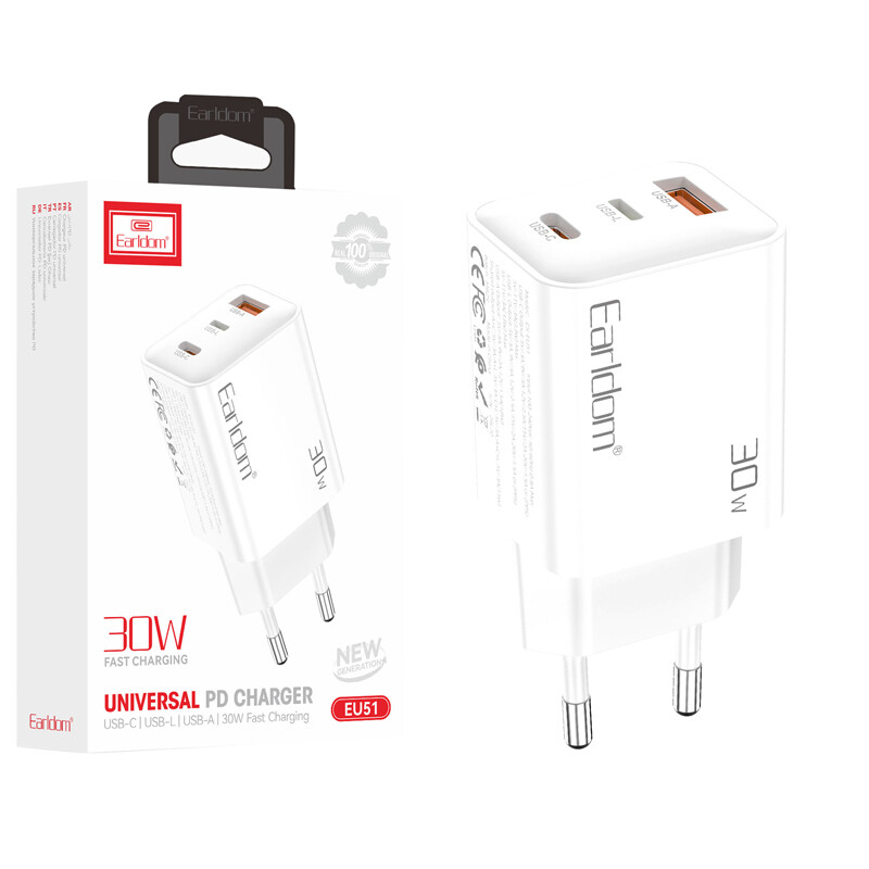 شارژر دیواری 20 وات ارلدام ES-EU51 PD 3A