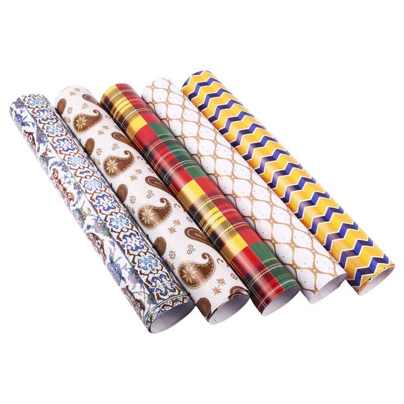 کاغذ کادو طرح دار اداری بسته 50 عددی