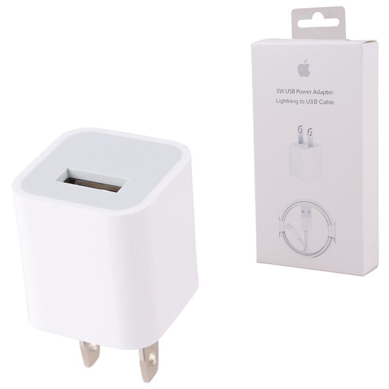 شارژر دیواری 5 وات اپل iPhone X + کابل آیفونی