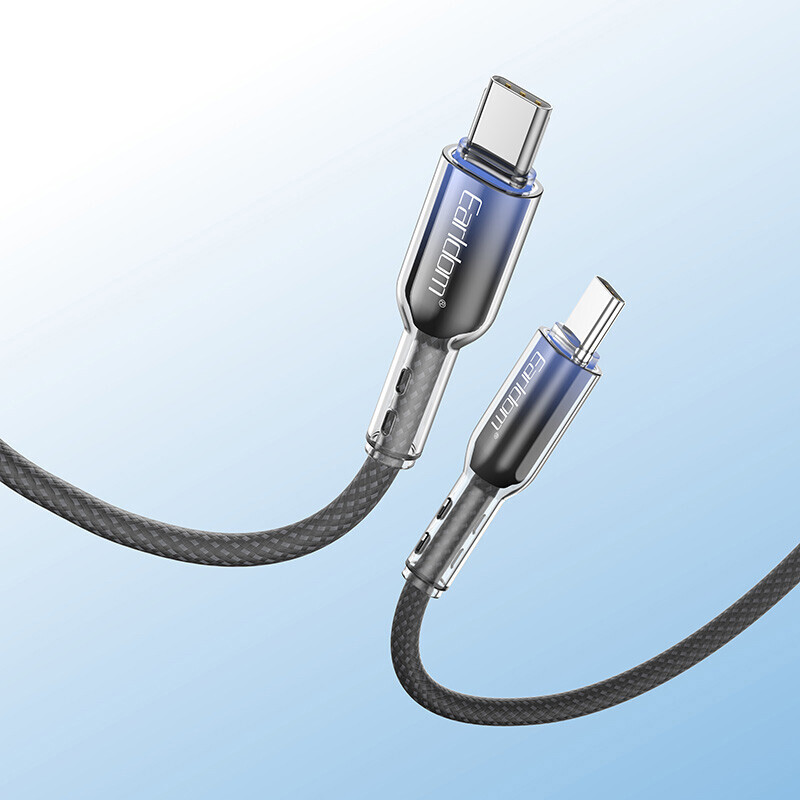 کابل دو سر تایپ سی فست شارژ 60 وات ارلدام EC-204C-C طول 1 متر