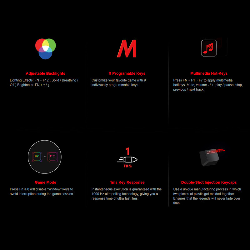 کیبورد گیمینگ بلادی B310N