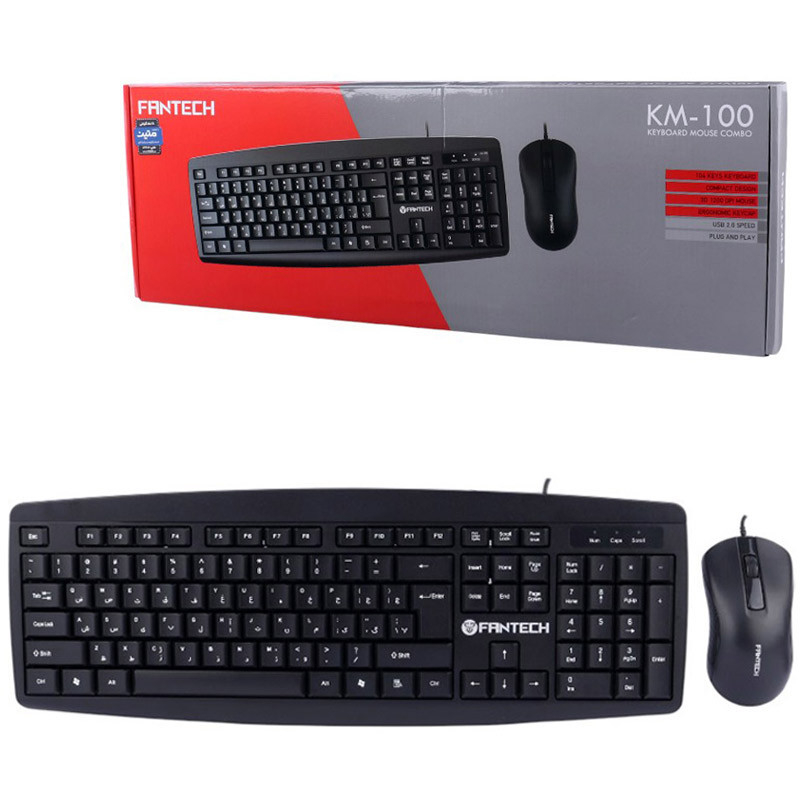 کیبورد و موس فنتک KM-100