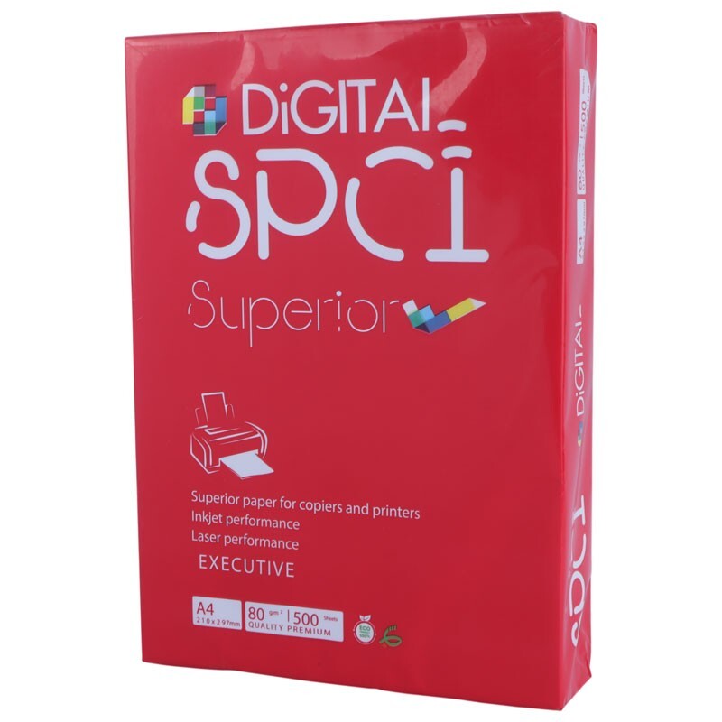 کاغذ A4 دیجیتال SPCI قرمز 80 گرم بسته 500 عددی