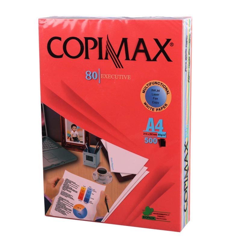کاغذ A4 رنگی کپی مکس 80 گرم بسته 500 عددی کد 2