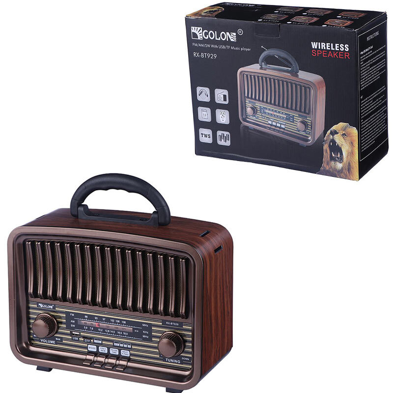 رادیو اسپیکر بلوتوثی گولون RX-BT929