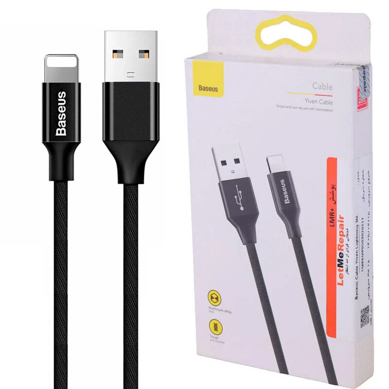 کابل لایتنینگ 1.5 آمپر باسئوس Yiven CALYW-C01 طول 3 متر
