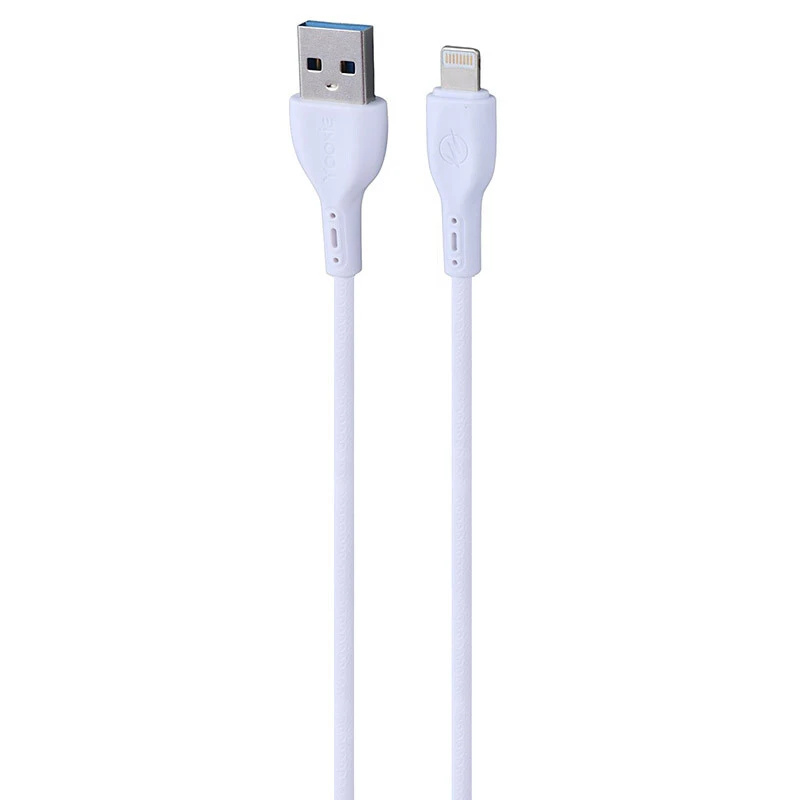 کابل لایتنینگ فست شارژ 2.4 آمپر یوکی CB16 طول 1 متر