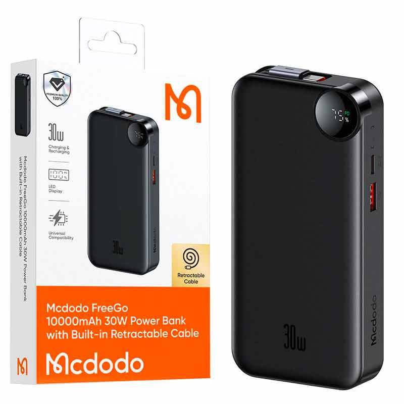 پاور بانک فست شارژ مک دودو MC-387 PD 30W ظرفیت 10000 میلی آمپر ساعت