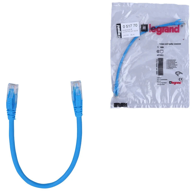 کابل شبکه Cat6 لگراند 051770 طول 30 سانتی متر