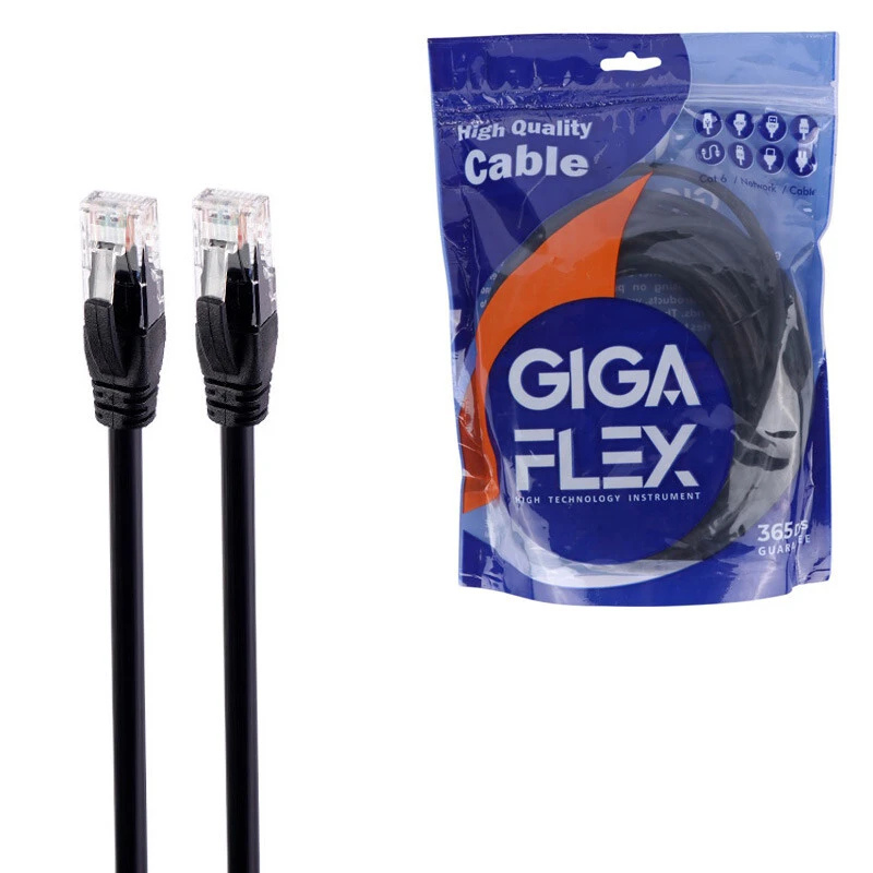 کابل شبکه Cat6 گیگا فلکس طول 10 متر