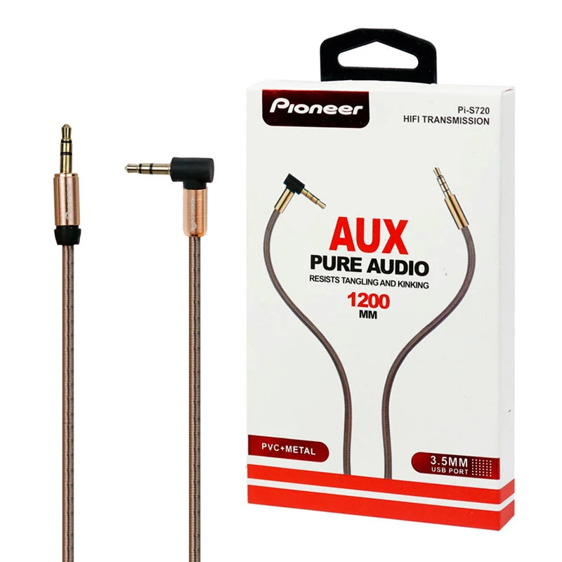 کابل AUX پایونیر Pi-S720 یکسر L طول 1.2 متر