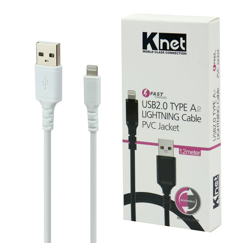 کابل آیفونی فست شارژ K-net K-C531 1.2m