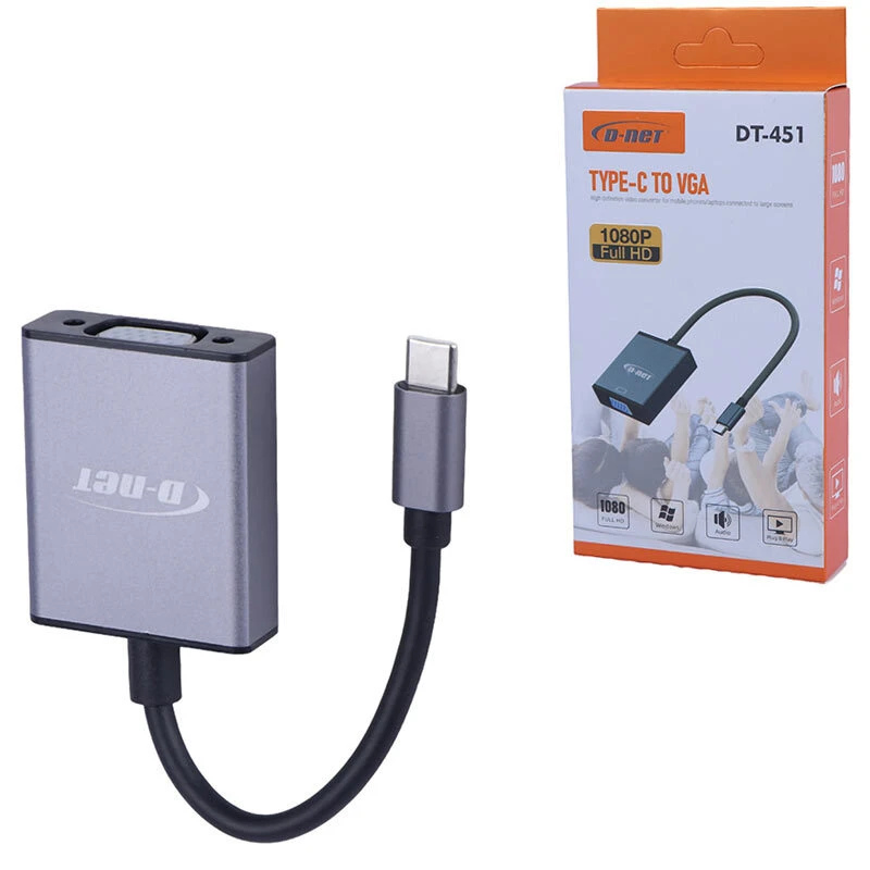 تبدیل Type-C به VGA دی نت DT-451