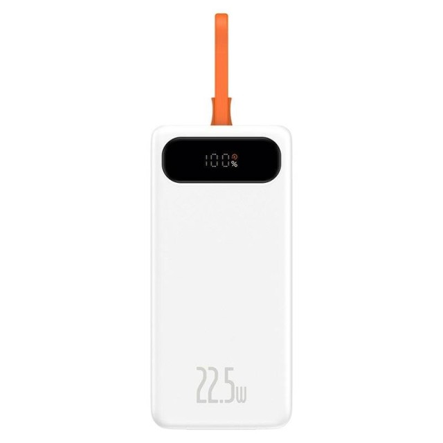 پاوربانک 20000 فست شارژ Baseus Block Digital Display PPLK000002 توان 20 وات با کابل متصل لایتنینگ