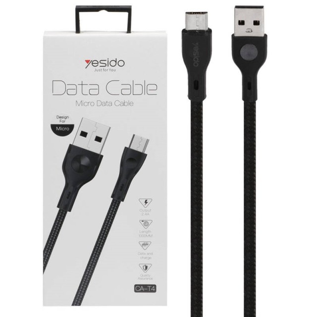 کابل میکرو یو اس بی Yesido CA-T4 2.4A 1m