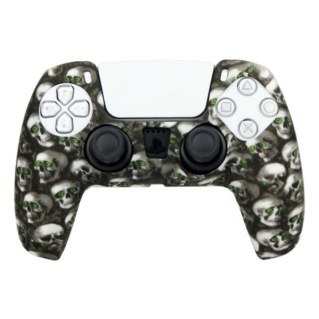 روکش دسته بازی PS5 طرح اسکلت چشم سبز