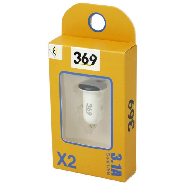 شارژر فندکی Universal brand 369 X2 3.1A