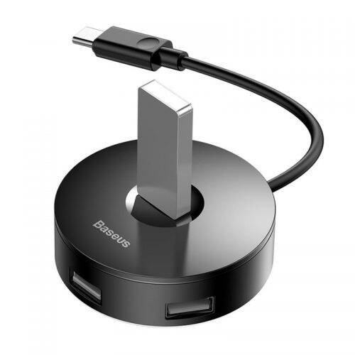 هاب باسئوس Baseus Airjoy Round Box CAHUB-G0 Type-C USB3.0 4Port