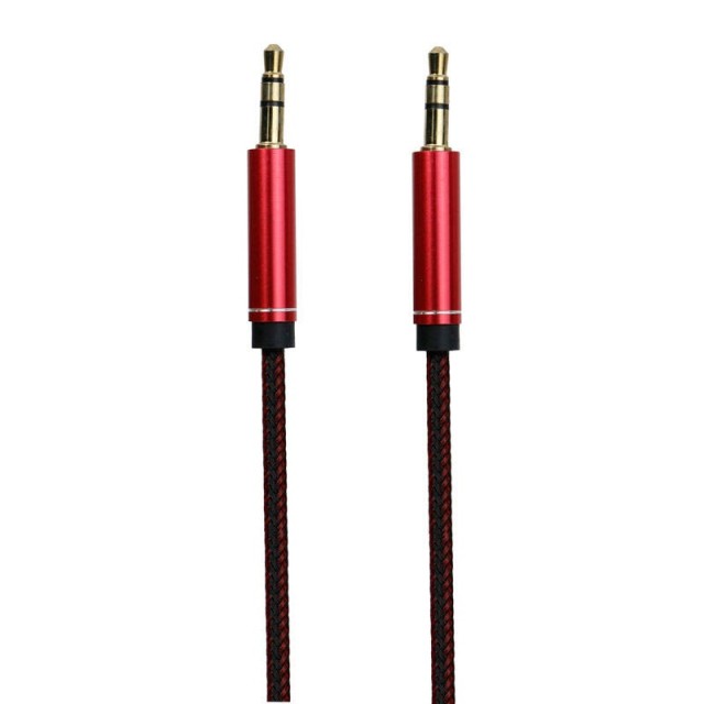 کابل کنفی AUX 1m سر فلزی